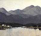 Cottages by a Lough by Paul Henry