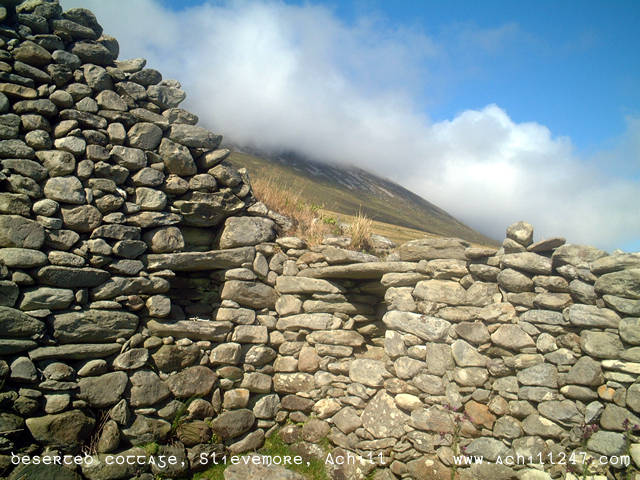 cottage at deserted village, Slievemore, Achill Island