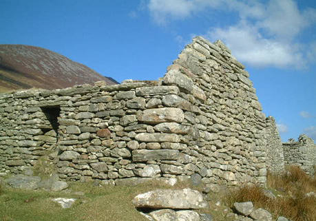 Cottage at deserted village, Slievemore