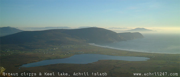 Minaun and Keel lake, Achill Island, Ireland
