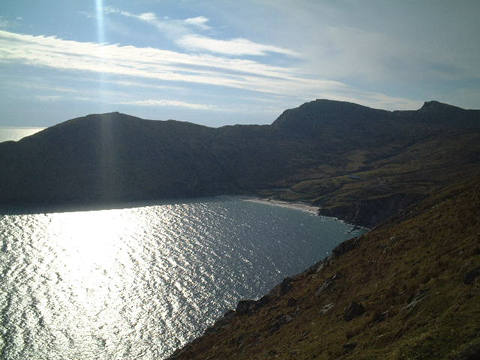 Looking down on Keem Bay