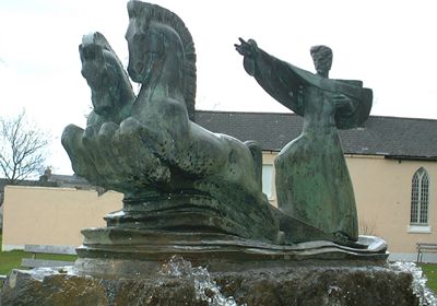 Fountain of Manannan located in The Mall, Castlebar
